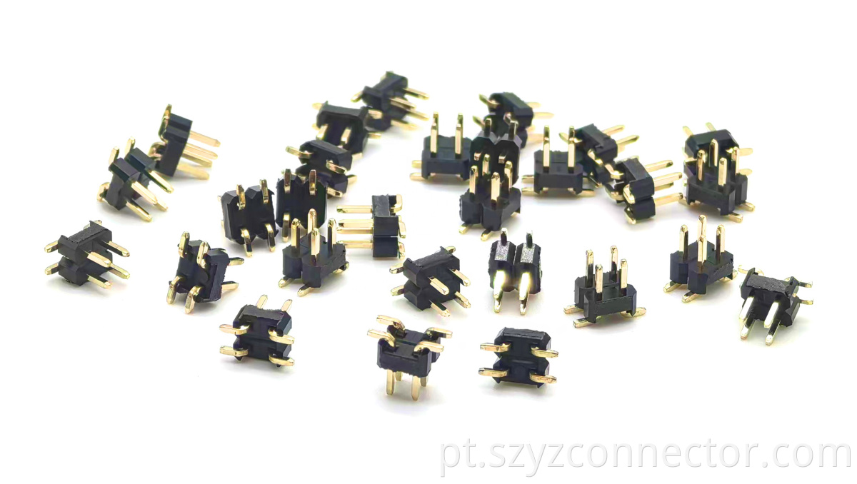 Fileira dupla SMT H2.5mm 2*2P do conector do encabeçamento do Pin do passo de 2.54mm 2.54mm Pitch Pin Header Connector Dual Row SMT H2.5mm 2*2P